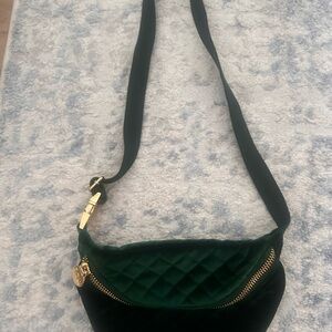 Stoney Clover Lane Quilted Velvet Green Fanny - Destination: London Collection